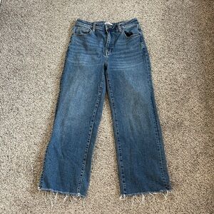 Oliver Logan Jeans Womens 29 High Rise Wide Leg Cropped